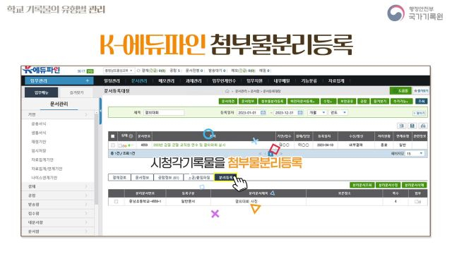 학교 기록물관리 실무-4. 학교 기록물의 유형별 관리